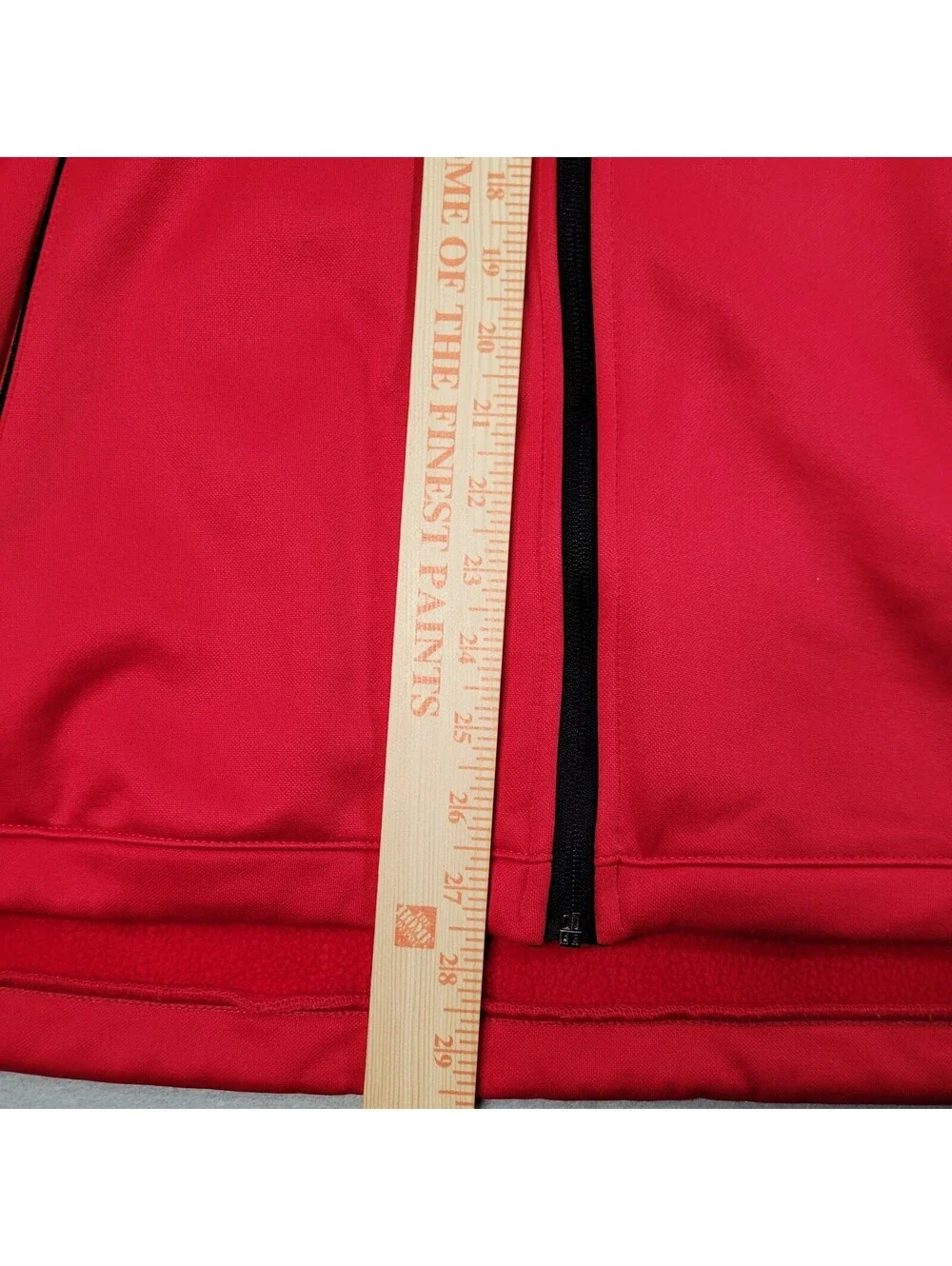 And1 San Francisco 49ers Jacket Red Zippered Fleece Lined Hooded Size Large - Picture 6 of 9